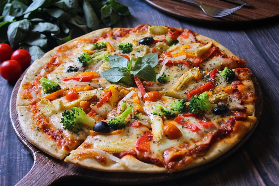 Négy Zöldséges pizza